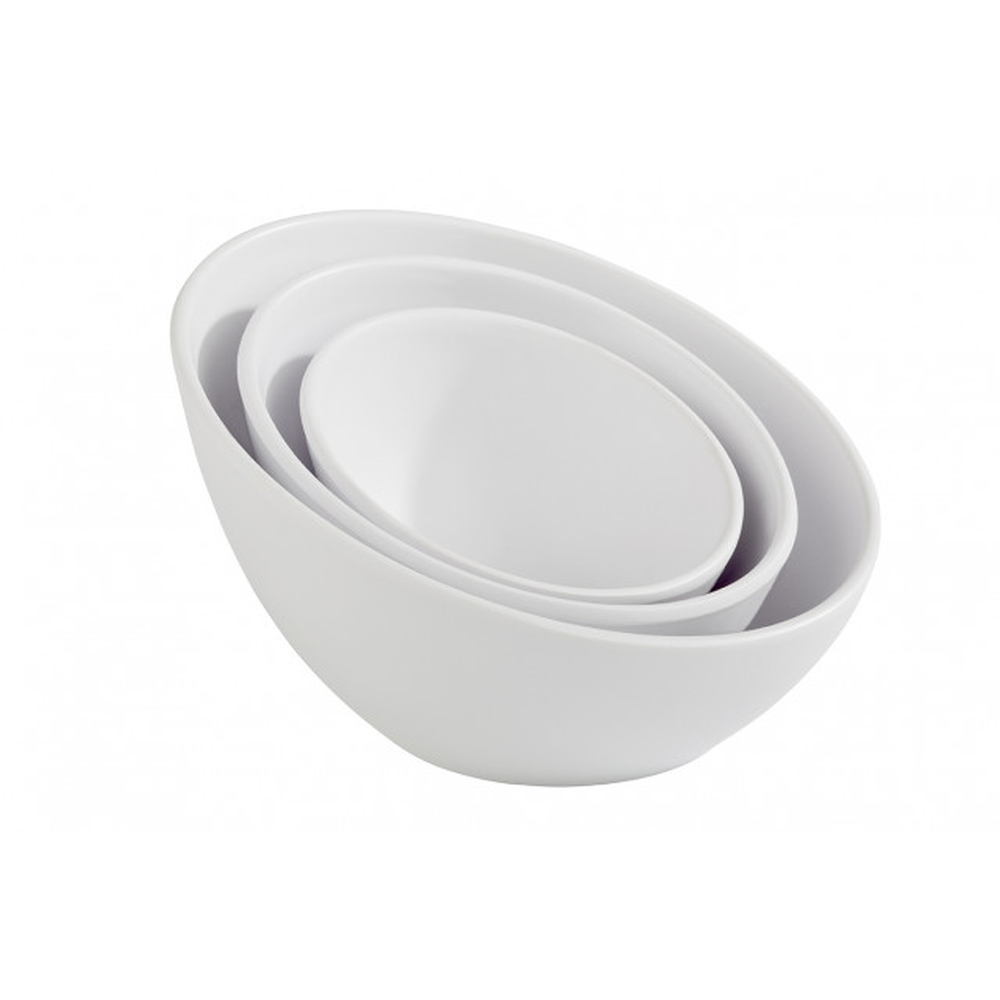 APS Schale -ZEN- Ø 10 cm, H: 7 cm , Melamin, weiß, Steinoptik