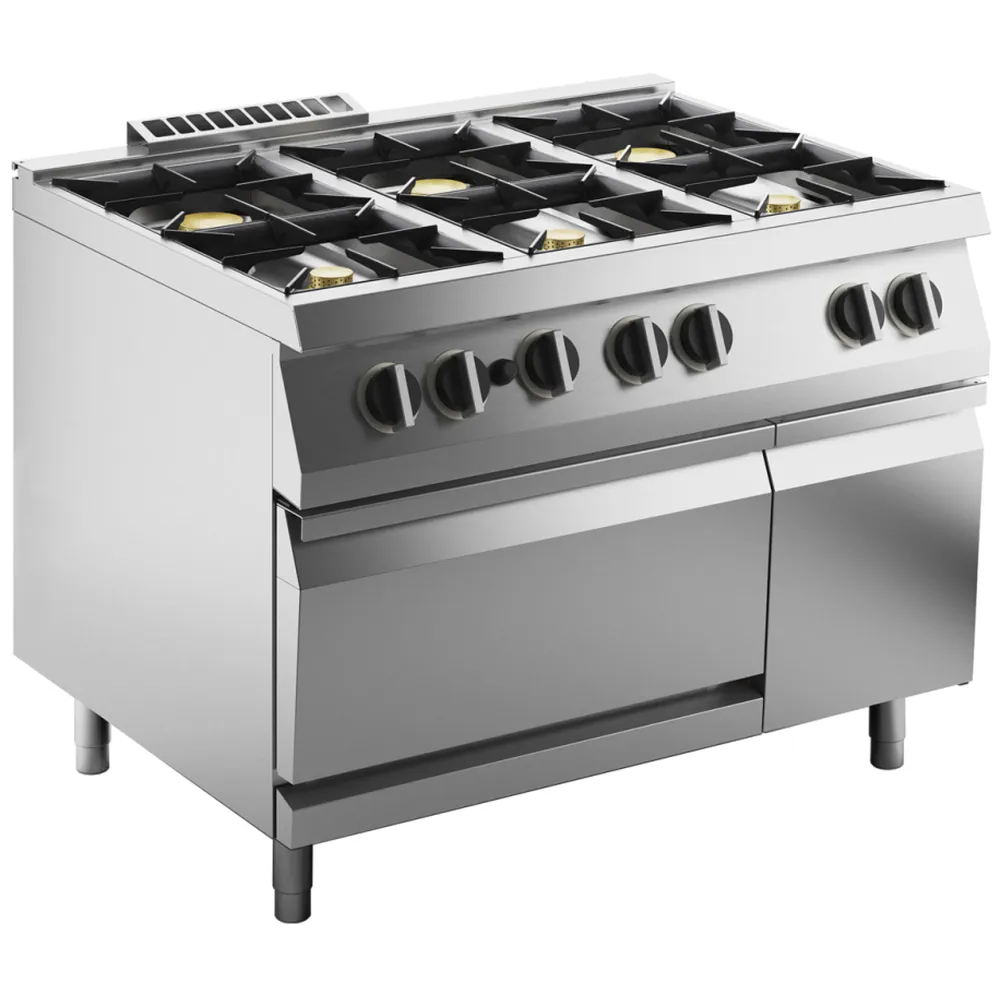 KBS Gas-Herd 6 Brenner mit Gas-Ofen