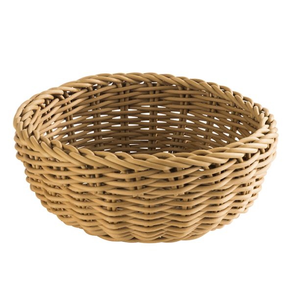 APS Korb, rund Ø 20 cm, H: 8 cm , Polypropylen, braun