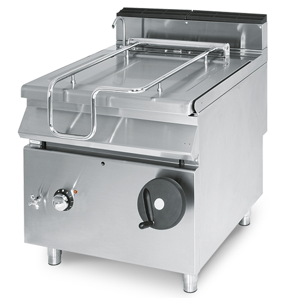 Virtus Elektro-Kippbratpfanne, Kapazität 60 Liter, Edelstahl-Becken