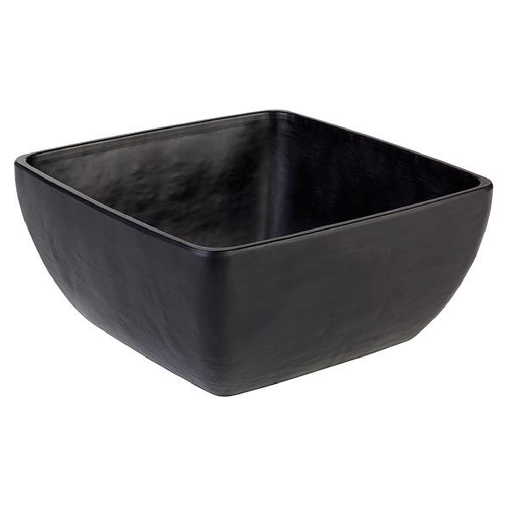 APS Schale -SLATE- 19 x 19 cm, H: 9 cm , Melamin, schwarz, Schieferlook