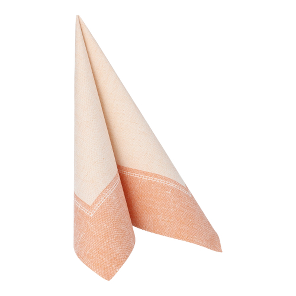Papstar Servietten "ROYAL Collection" 1/4-Falz 40 cm x 40 cm terracotta "Linum"