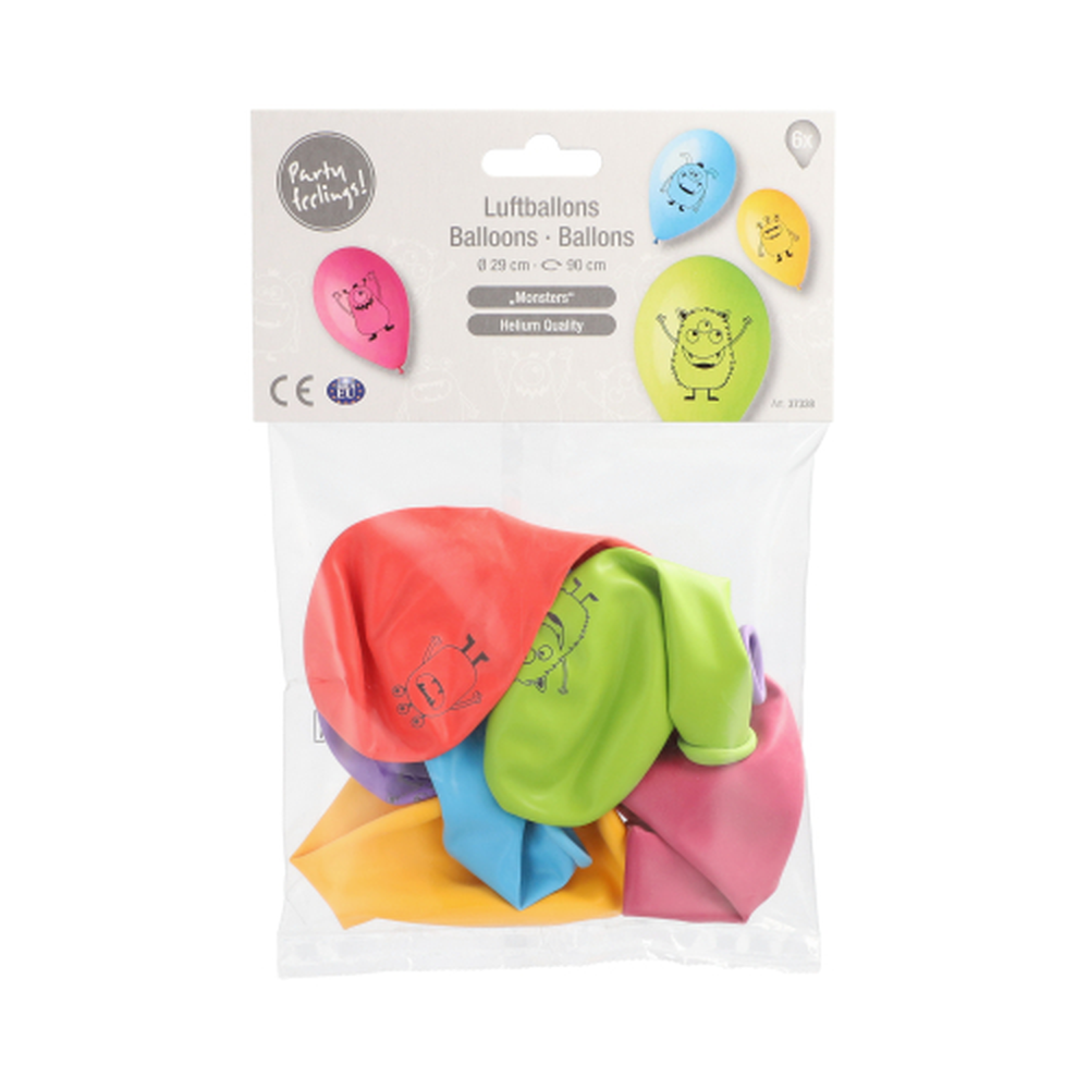 Papstar Luftballons Ø 29 cm farbig sortiert "Monsters"