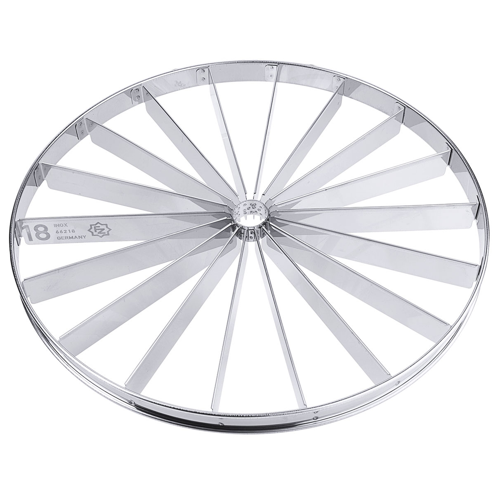 Contacto Torteneinteiler, Edelstahl 9 Durchmesser: 32 cm, Höhe: 3,5 cm, Segment