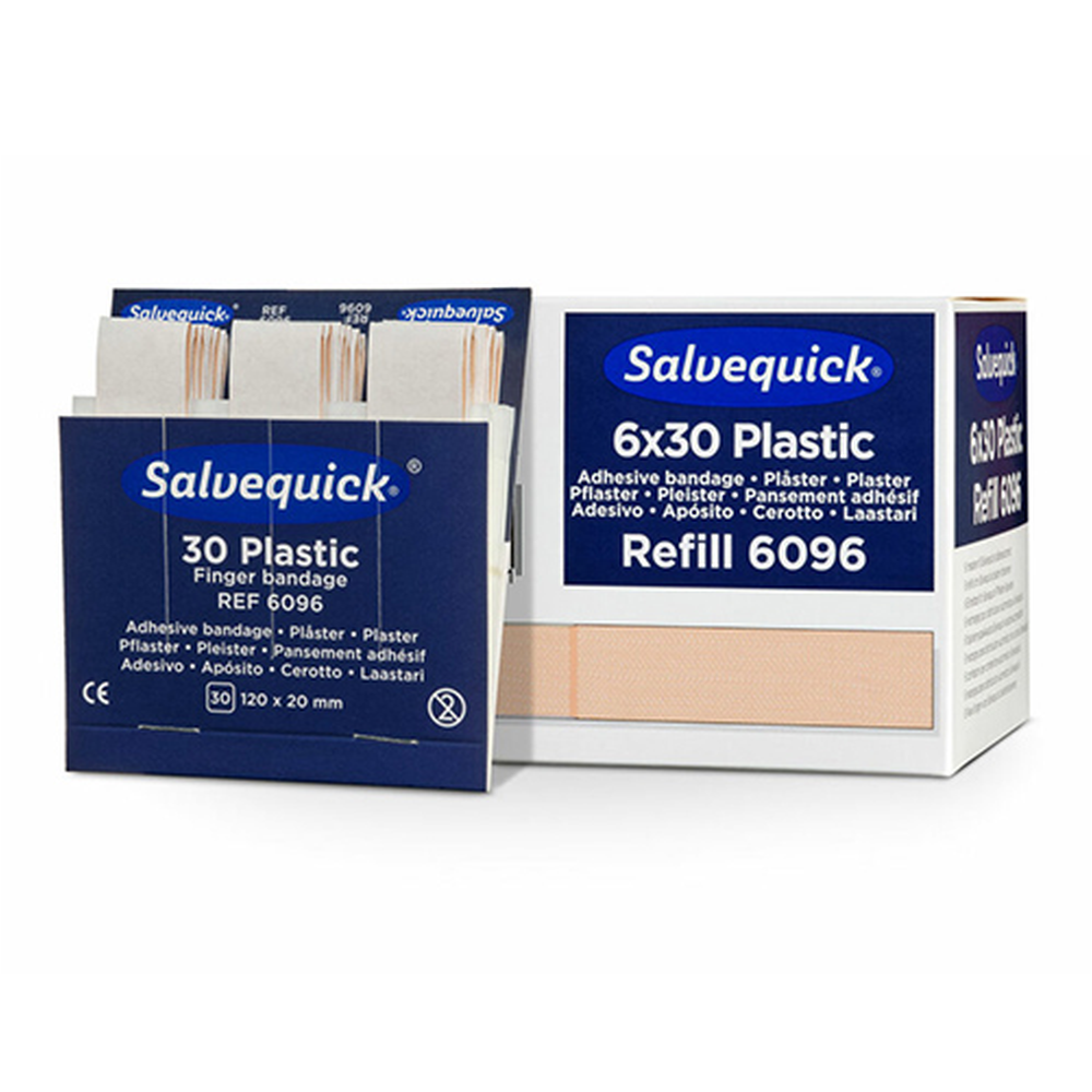 PAPSTAR Set Cederroth Salvequick Plastic Pflaster (30 Stück) braun Finger