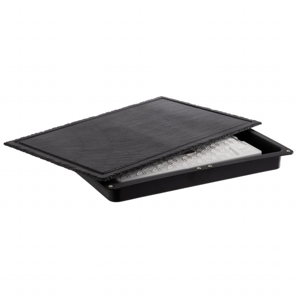APS Kühlbox -SLATE- 58 x 38 cm, H: 6,5 cm