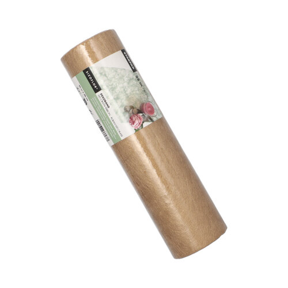 Papstar Dekoband "Sizoflor" 25 m x 30 cm gold
