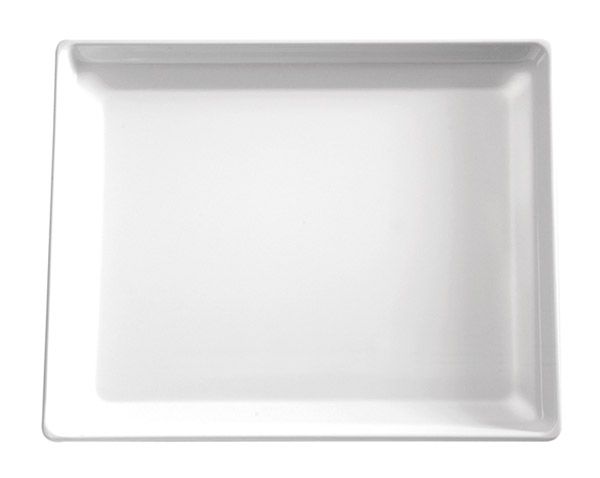 APS Tablett GN 1/2 -FLOAT- 32,5 x 26,5 cm, H: 3 cm , Melamin, weiß