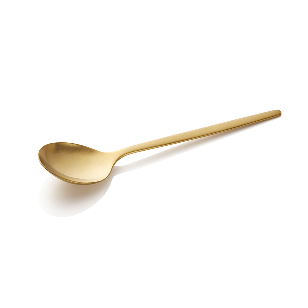 WAS Suppenlöffel ALEX GOLD, mit gold, matter PVD Beschichtung, 18 cm, Set á 12 S