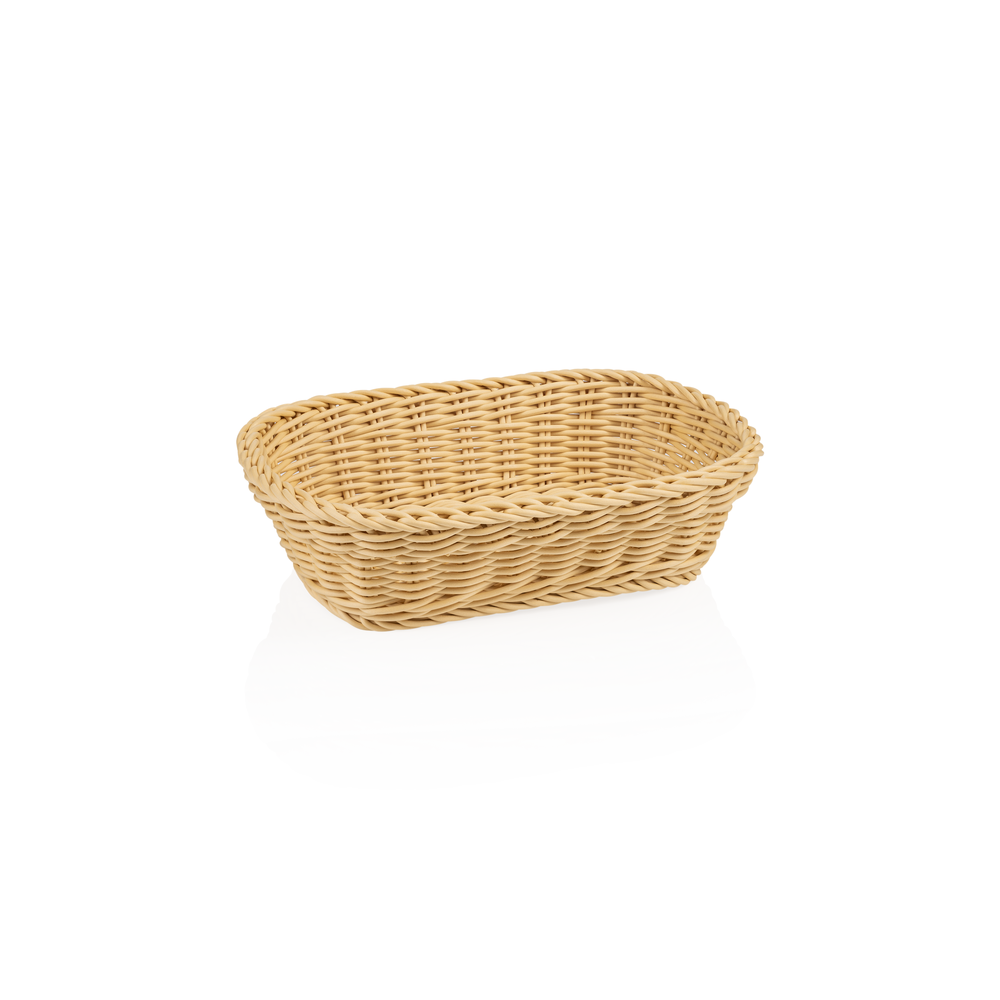 WAS Korb WEAVER PRO Tischkörbe, 26,5 x 19 x 7 cm, hellbeige, Polypropylen