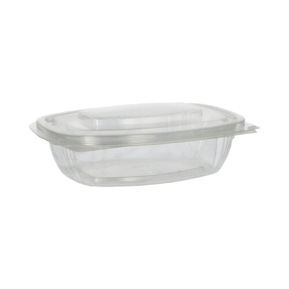 PAPSTAR Feinkost- und Salatschalen mit Klappdeckeln, PLA pure 375 ml 4,8 cm