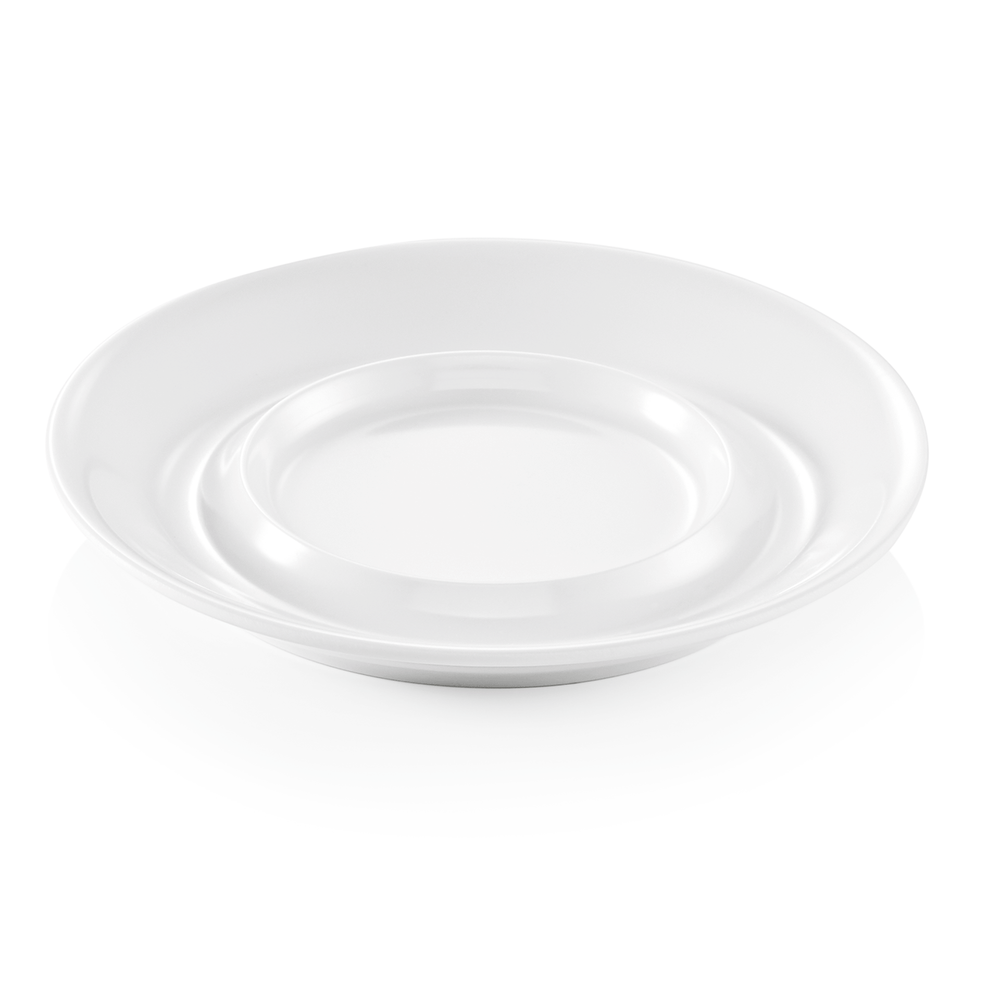 WAS Untertasse Set für 9366 und 9367, Ø 14 cm, weiß, Set á 12 Stück, Melamin