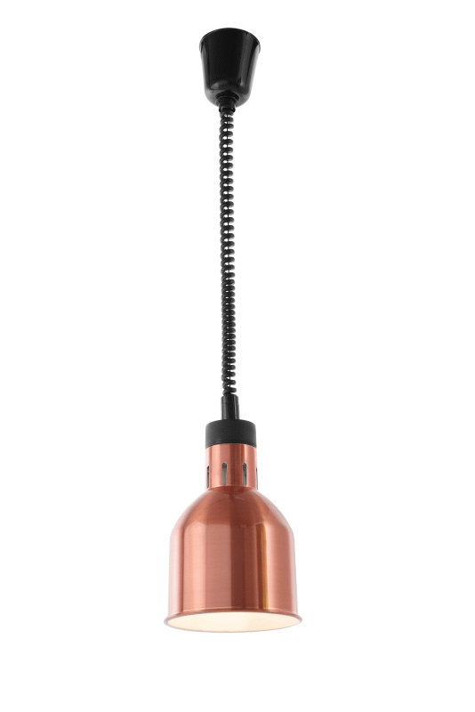 KBS Infrarot Heizlampe Kupfer eloxiert inkl. Leuchtmittel