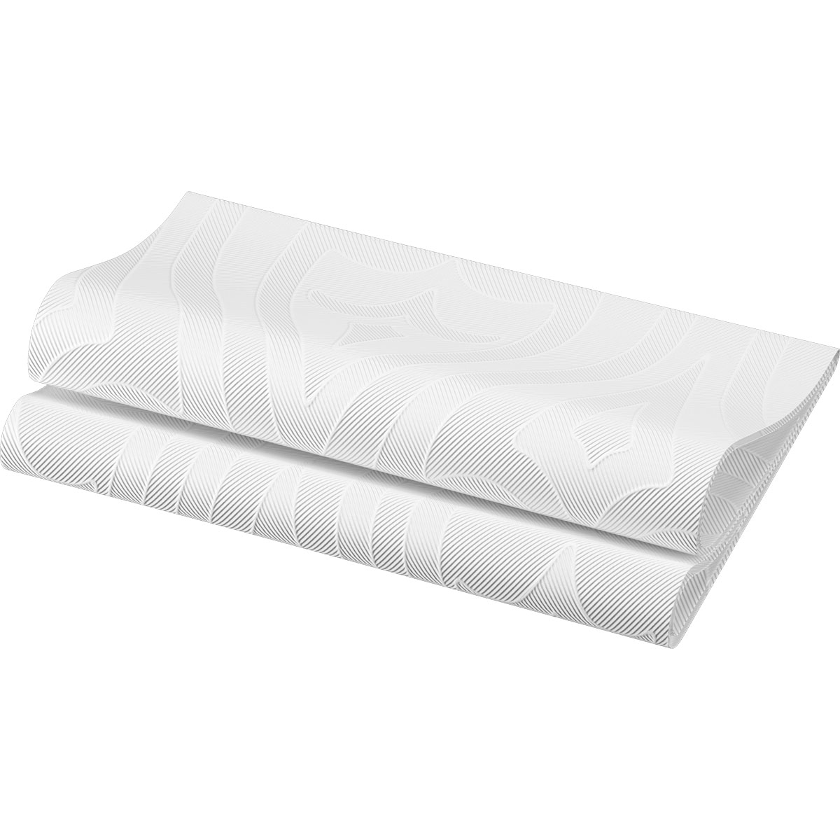 Duni Elegance-Servietten 48 x 48 cm 1/4 Falz Lily weiß