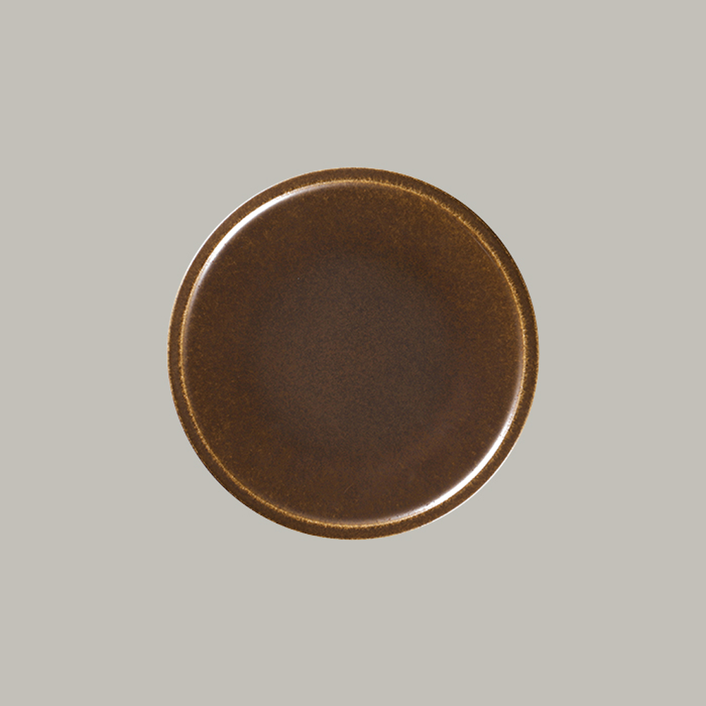 RAK Teller flach coup - rust Serie: Ease Ø 31.7 cm / Ht. 2.3 cm
