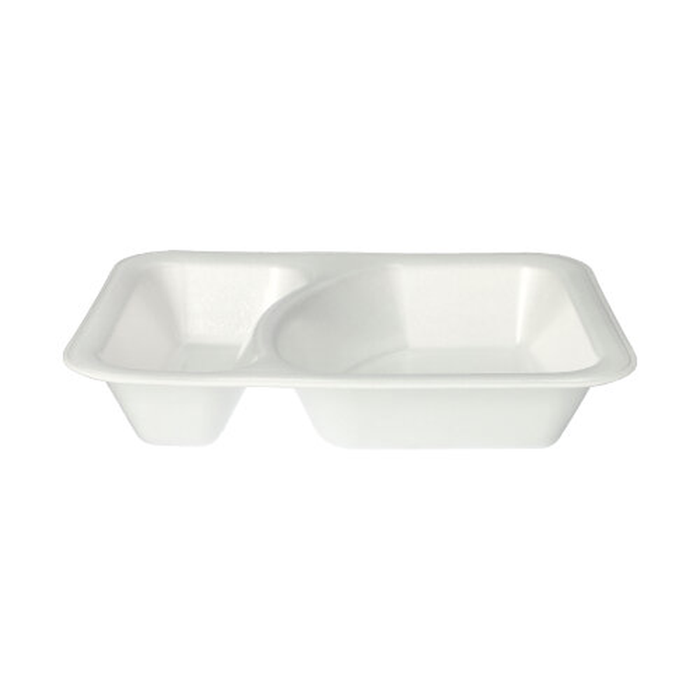 PAPSTAR Siegelschalen, XPS 2-geteilt 825 ml 4,2 cm x 18,5 cm x 23,5 cm weiss