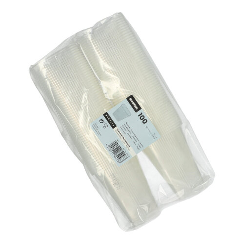 PAPSTAR Verpackungsbecher, PP eckig 500 ml 10,1 cm x 8,1 cm x 10,8 cm transp