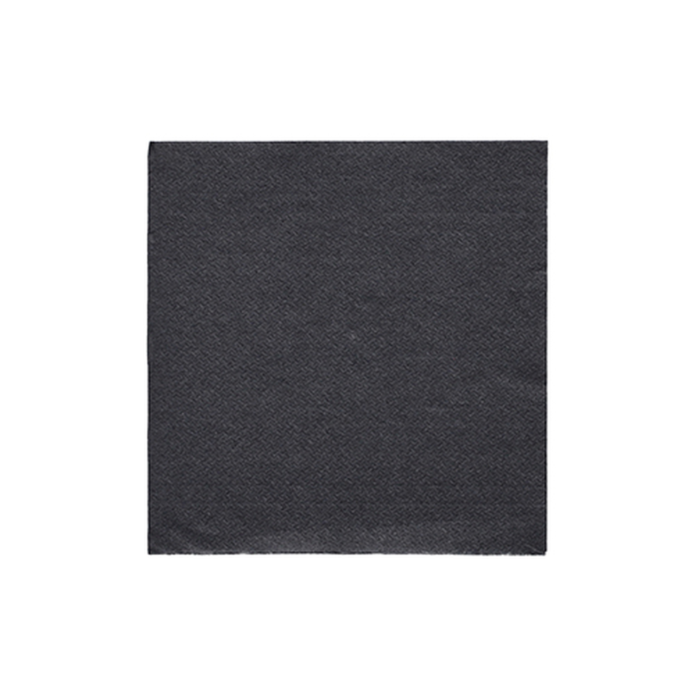 Papstar Servietten "DAILY Collection" 1/4-Falz 24 cm x 24 cm schwarz