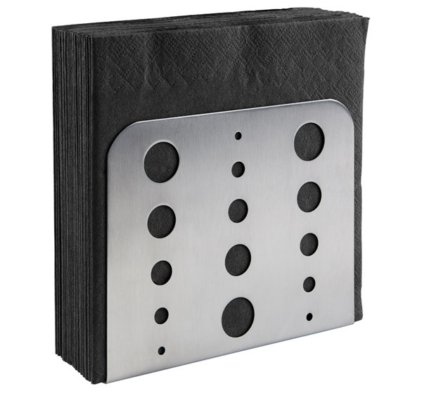APS Serviettenhalter 15 x 4,5 cm, H: 12,5 cm , 18/0 Edelstahl, matt poliert