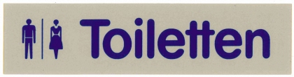 Contacto Wortschild TOILETTEN