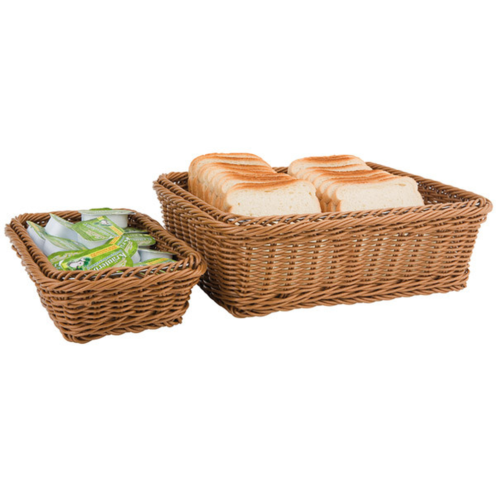APS GN 1/1 Buffet-Korb 53 x 32,5 cm, H: 6,5 cm , Polypropylen, braun