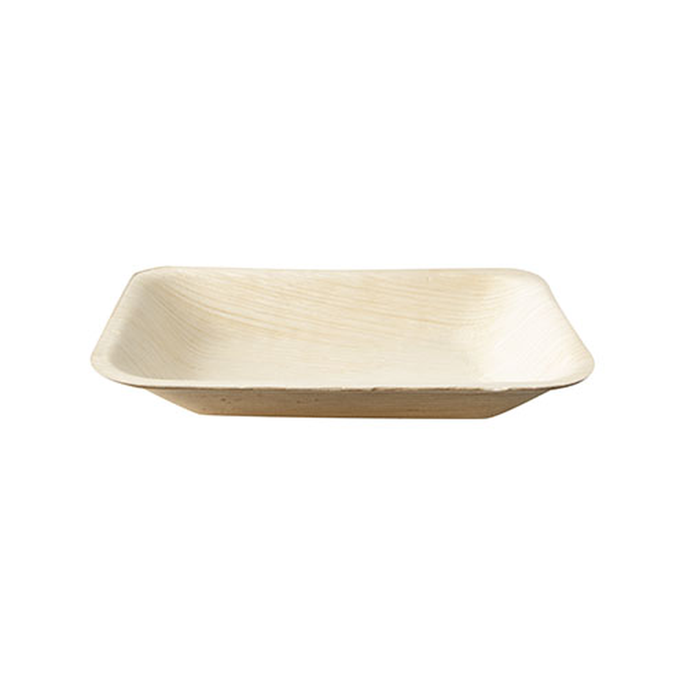 Papstar Tabletts, Palmblatt "pure" eckig 16 cm x 12 cm x 2,5 cm