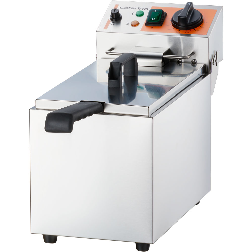 Stalgast Fritteuse CATERINA, 8 Liter, 200x430x315 mm (BxTxH), 2 kW 230V
