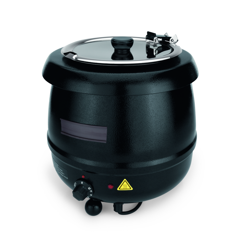 WAS Elektro Suppentopf, 8 ltr., Ø 32 cm, Höhe 37,5 cm, Stahl, Edelstahl