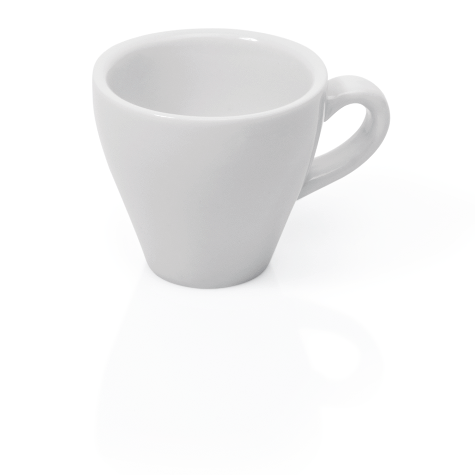 WAS Espresso Obertasse Set ITALIA WHITE, 90 ml, Set á 6 Stück, Porzellan