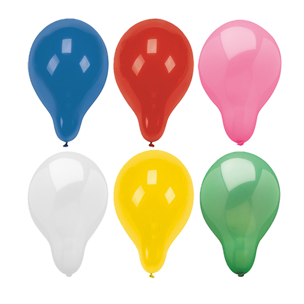 Papstar Luftballons rund Ø 25 cm farbig sortiert