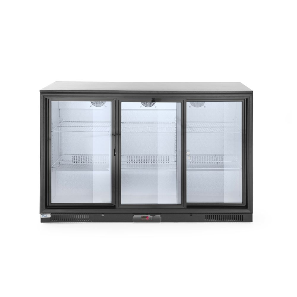 vitrine, kühlvitrine, glasfront, dreifach-tür, beleuchtung