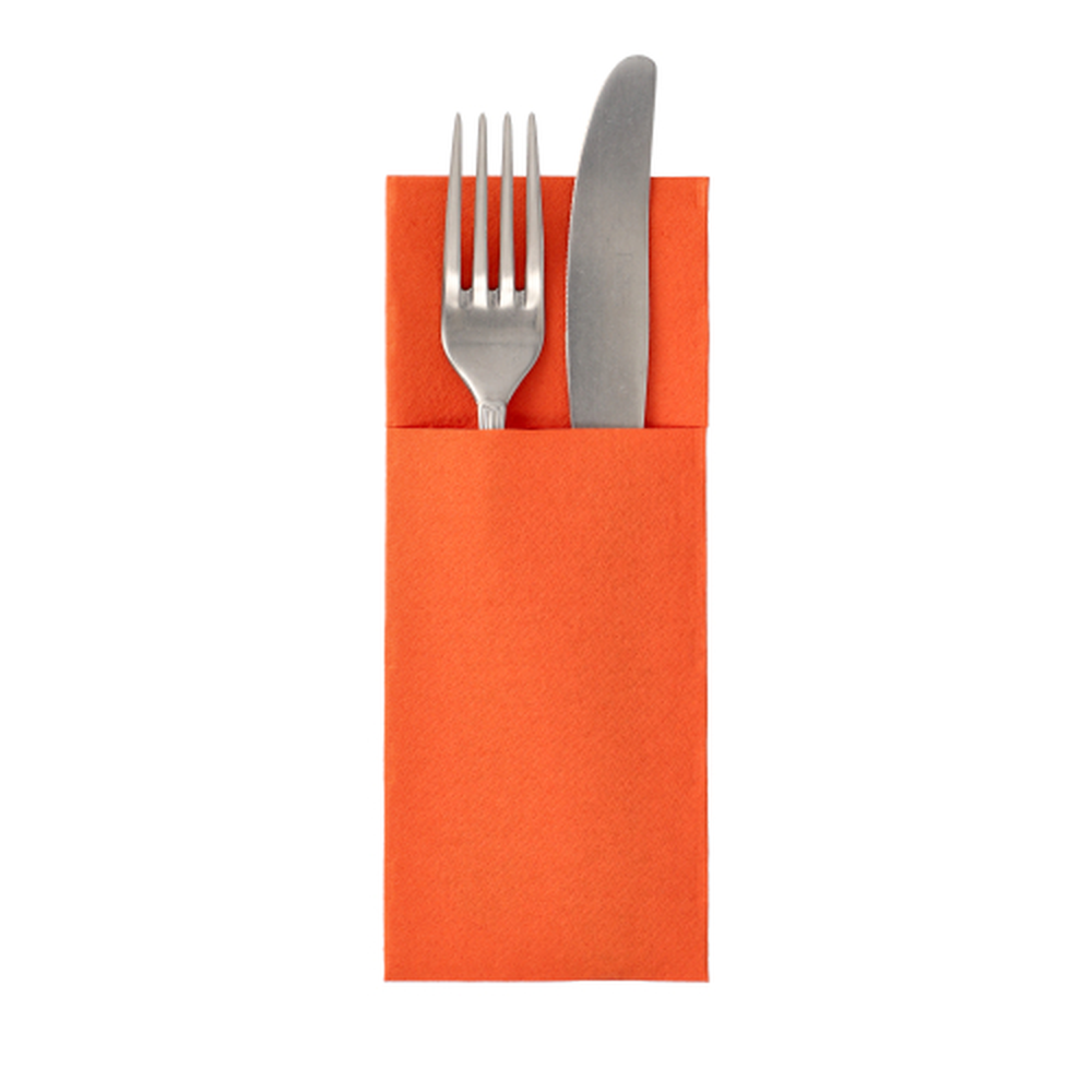 Papstar Servietten "ROYAL Collection" 40 cm x 30 cm nektarine mit Besteckfalz
