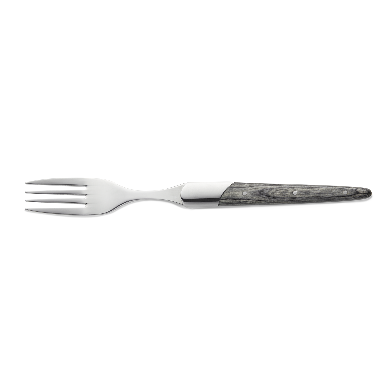 WAS Steakgabel Set CARLOS mit grauem Pakkaholzgriff, 22,5 cm, Set á 6 Stück, Kli