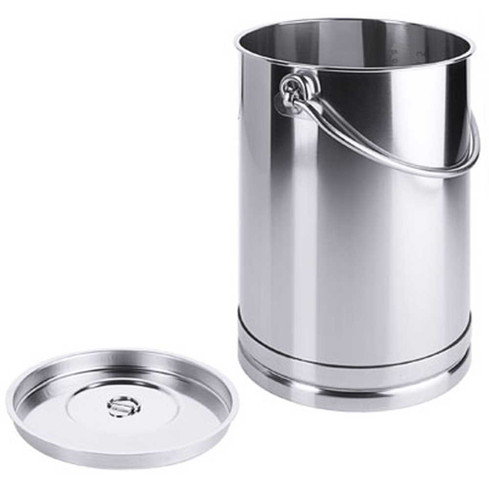 Contacto Eimer, zylindrisch 8 l mit Bodenreifen und Deckel