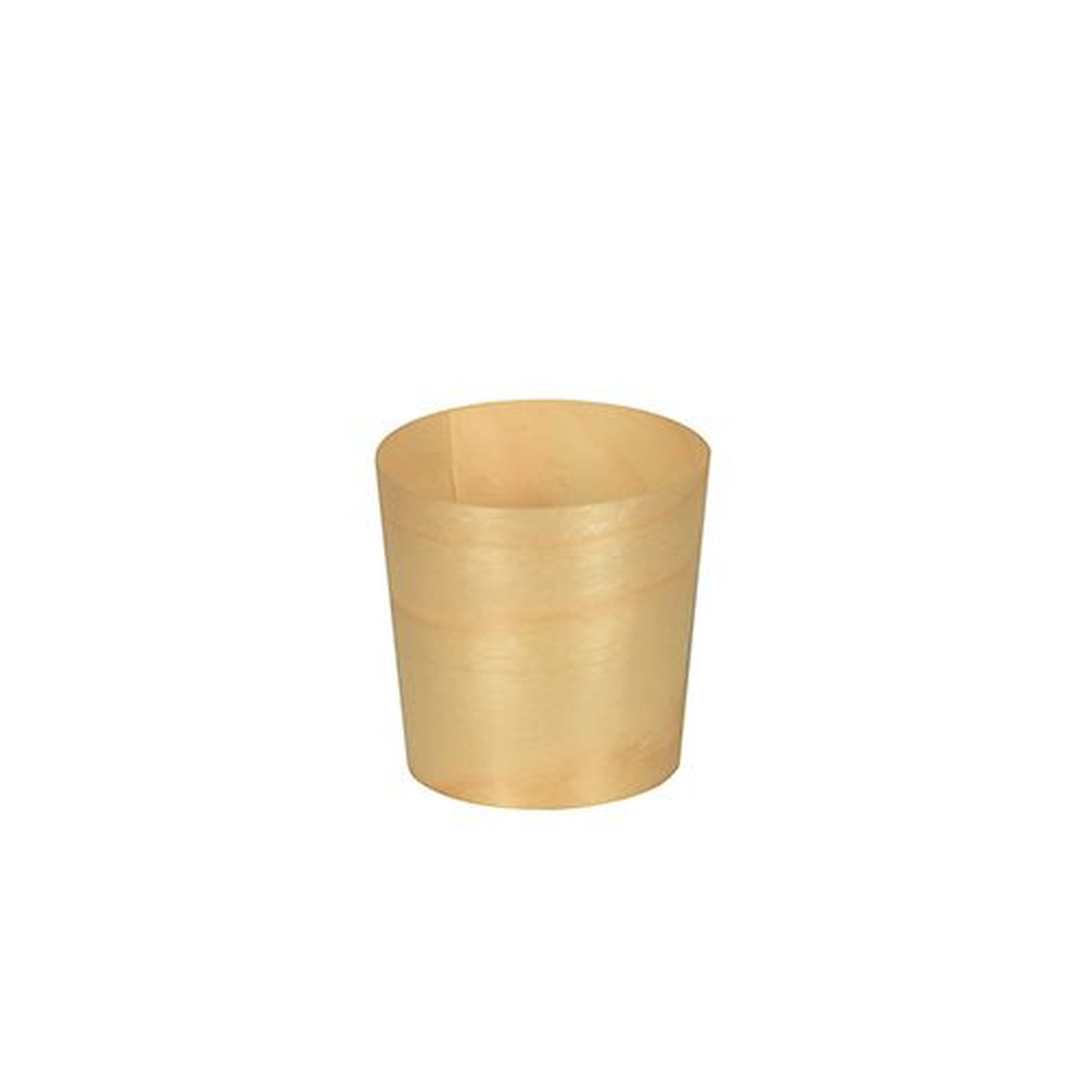 Papstar Fingerfood - Schalen, Holz "pure" rund Ø 4,5 cm · 4,5 cm