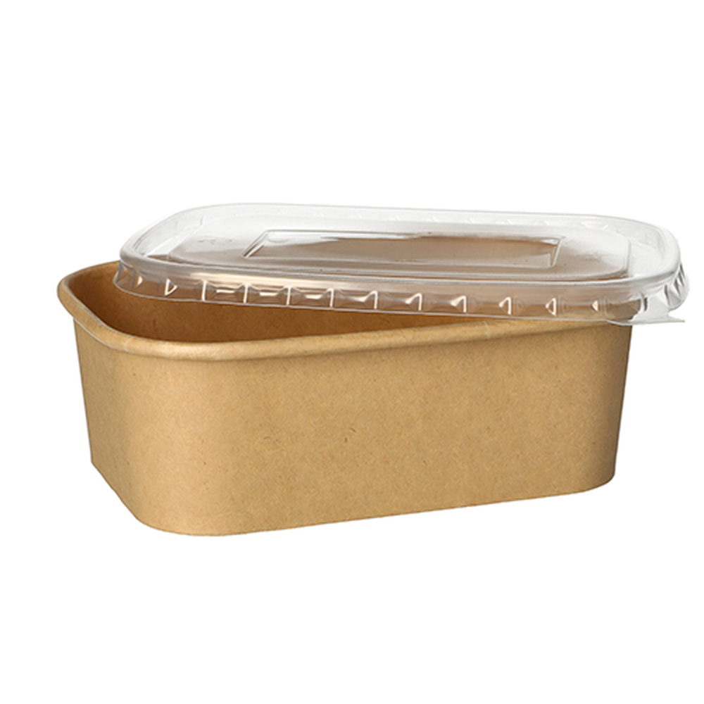 PAPSTAR Verpackungsbecher, Pappe rechteckig 750 ml 5,8 cm x 17,1 cm x 12 cm b