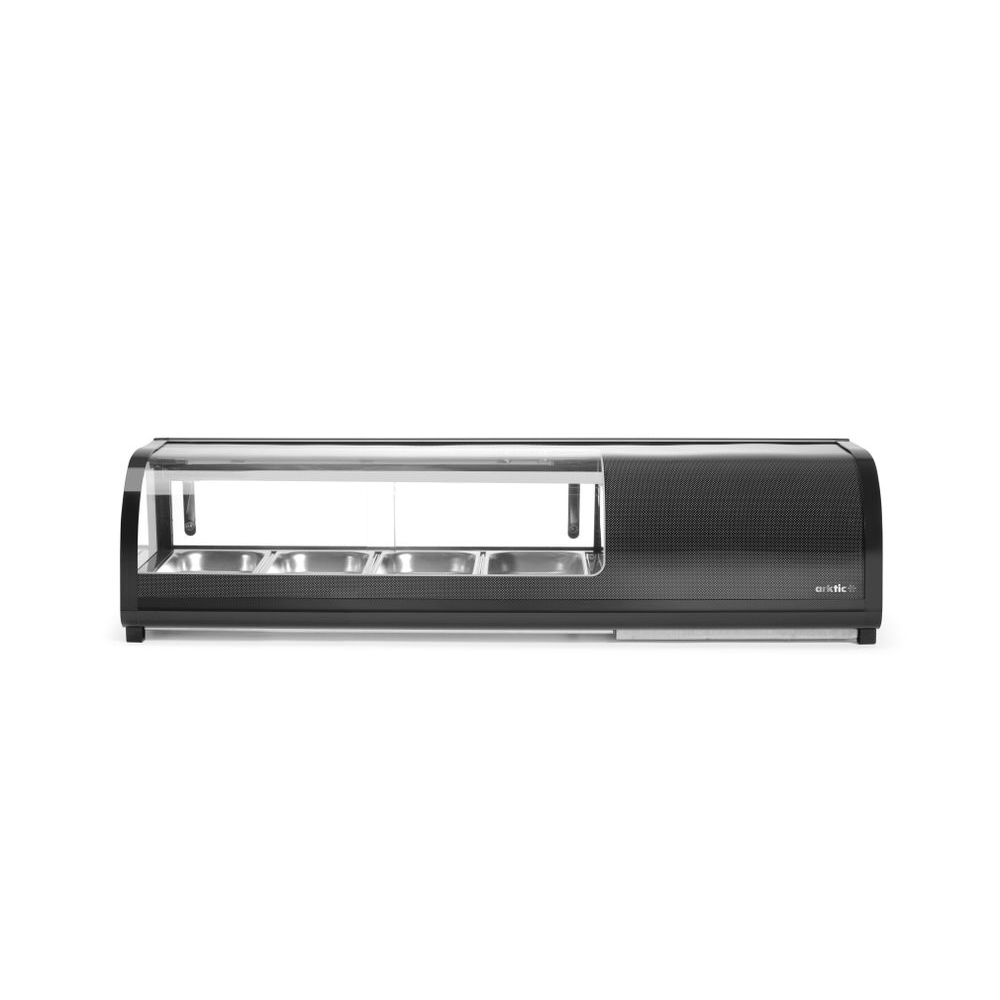 Vitrinen-Theke, Brötchenaufsatz, Glas-Displaycase, Thekenaufsatz, Displaycase