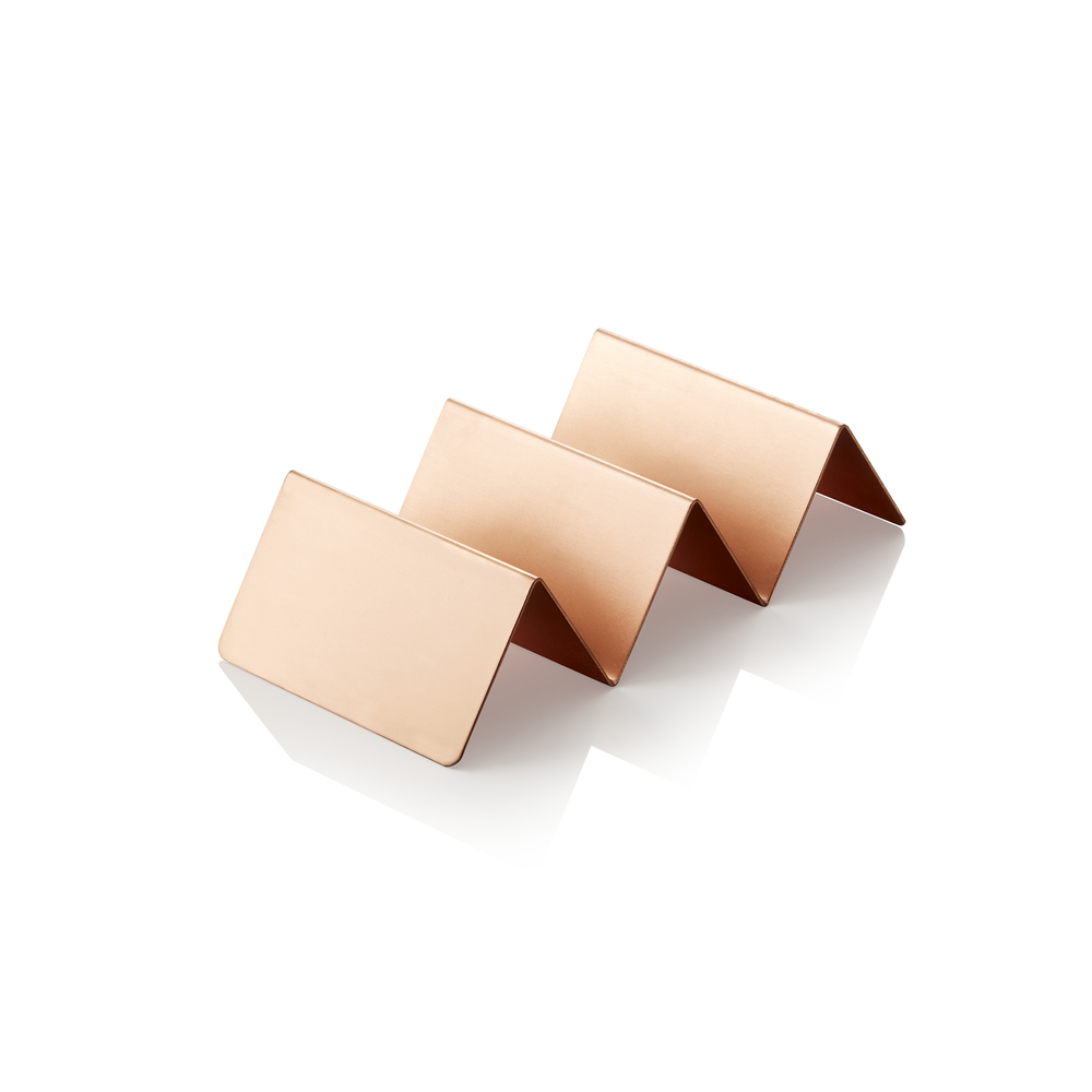 WAS Snackpresenter mit 2 Ablagen, 21 x 10 x 5 cm, kupferfarben, Edelstahl