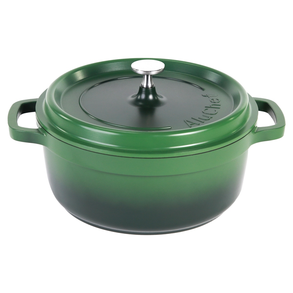 Contacto AluChef® Cocotte, rund 28 cm / schwarz Durchmesser innen: 28 cm, Höhe: 
