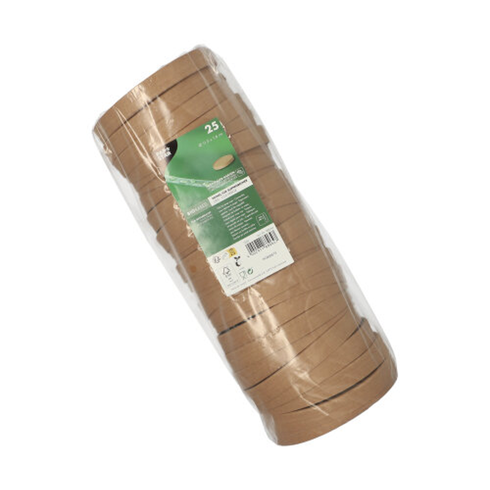 Papstar Deckel für Suppenbecher, Pappe rund Ø 11,5 cm · 1,6 cm braun