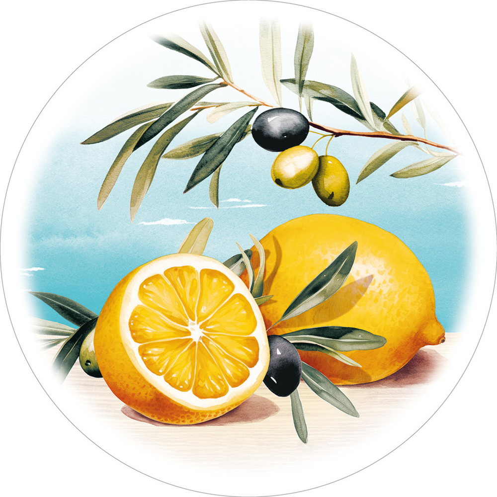 Mank Deckchen Olives & Lemons 90 mm