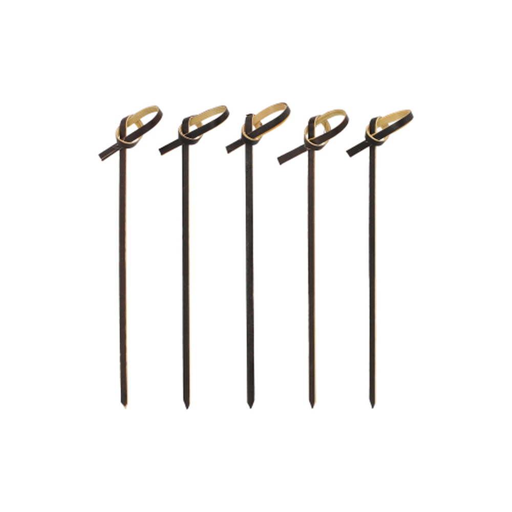 Papstar Fingerfood - Picker 10 cm schwarz "Knoten"