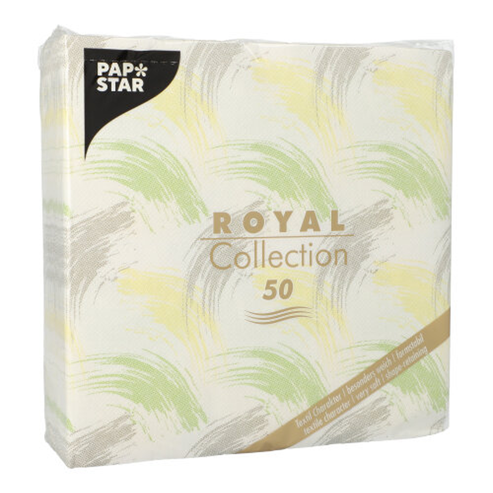 PAPSTAR Servietten ROYAL Collection 1/4-Falz 40 cm x 40 cm limonengrün Br