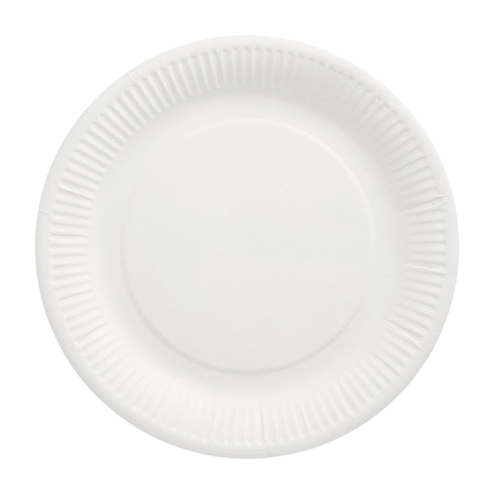 Papstar Teller, Pappe "pure" rund Ø 26 cm weiss extra stark