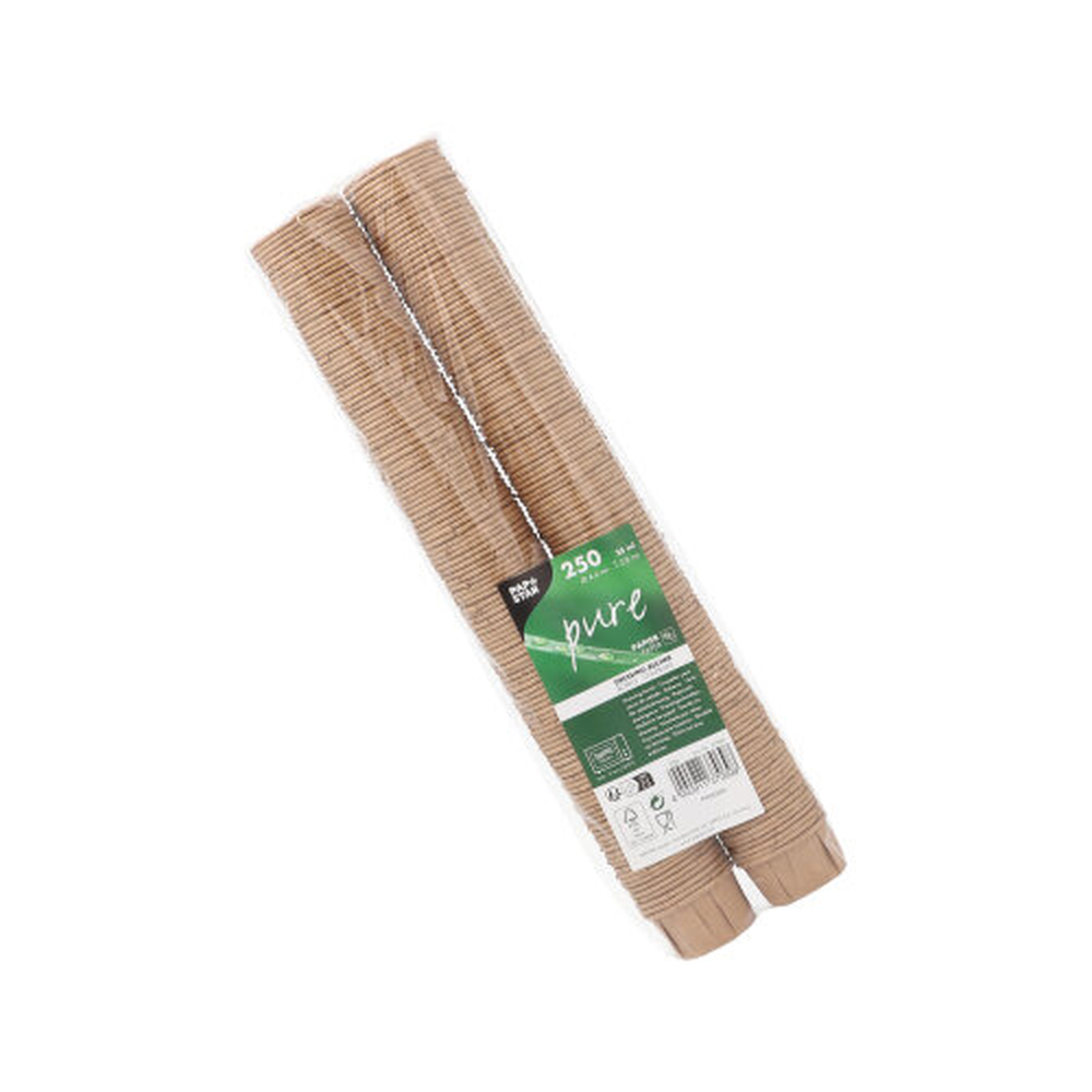 Papstar Dressingbecher, Papier "pure" 25 ml Ø 4,4 cm · 2,8 cm braun