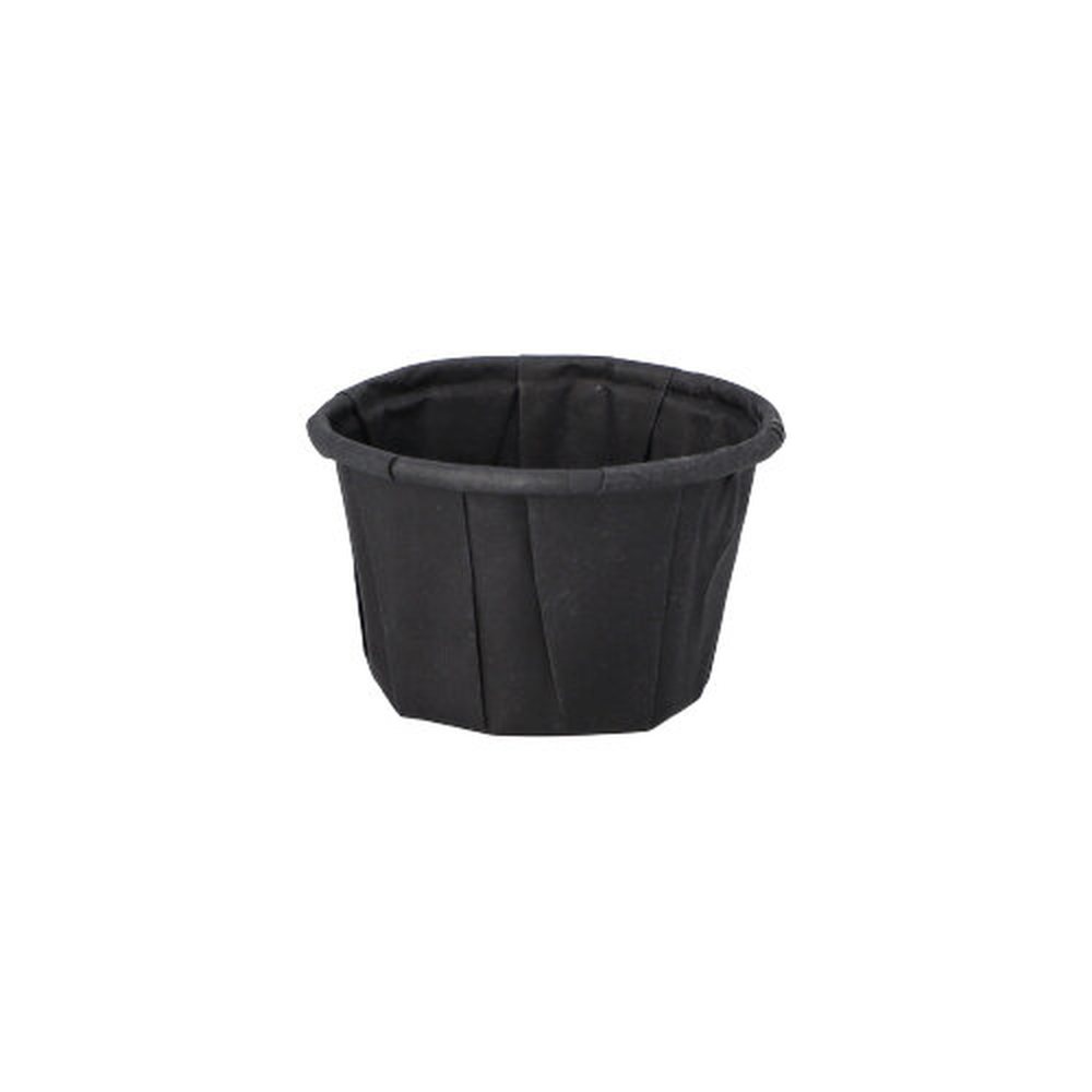Papstar Dressingbecher, Papier 25 ml Ø 4,4 cm · 2,8 cm schwarz