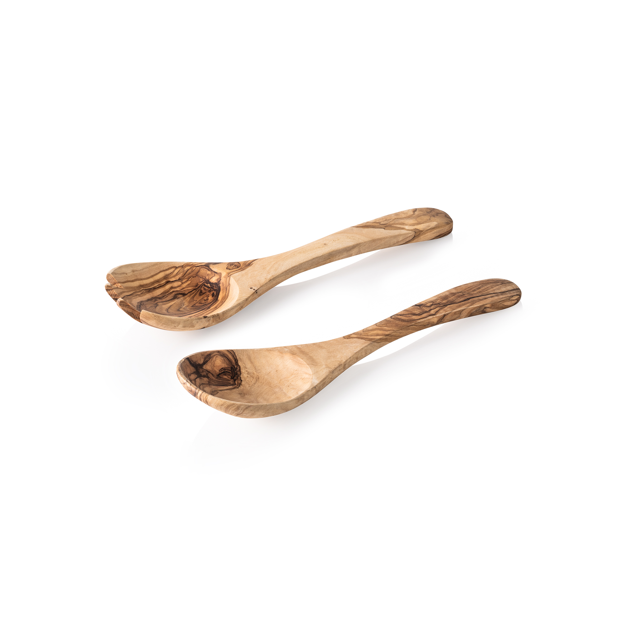 WAS Salatbesteck Set PURE OLIVE, 27 cm, 2-teilig, Olivenholz