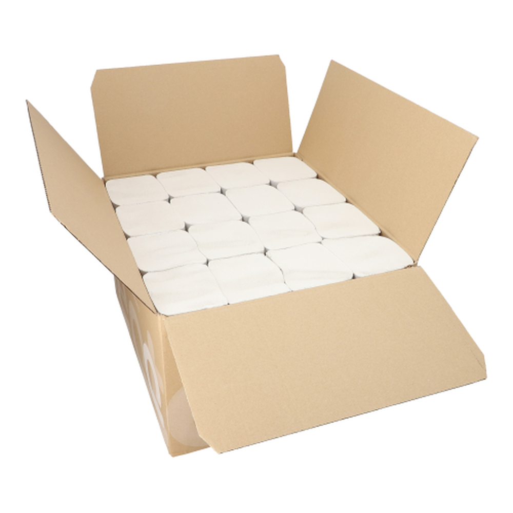 Papstar Blatt Handtuchpapier Tissue V-Falz 23 cm x 25 cm weiss 2-lagig