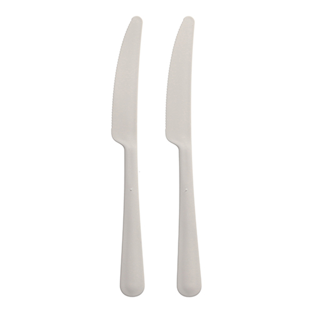 PAPSTAR Circulware Mehrweg-Messer PP-MF 19,7 cm weiss Gaia extra stabil