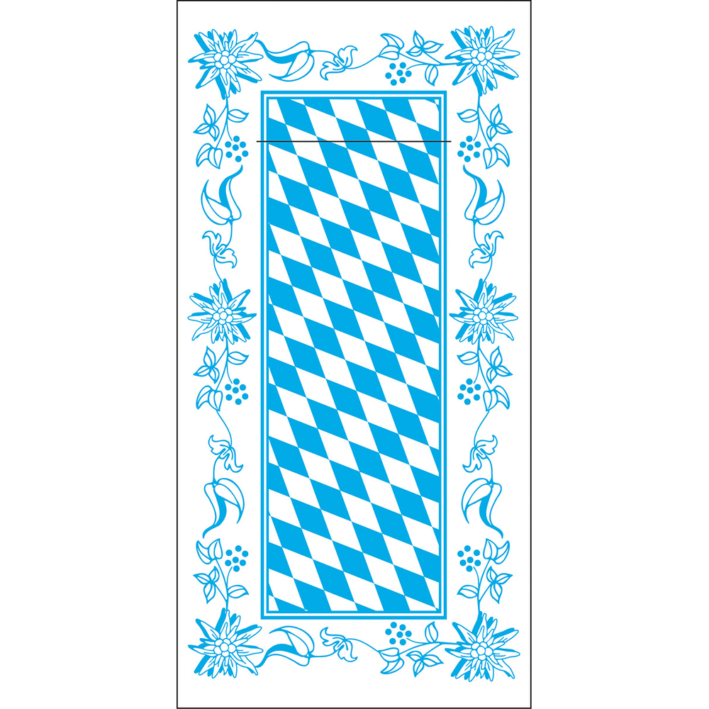Mank Pocket-Napkins Bayern 40 x 40 cm 1/8 Falz